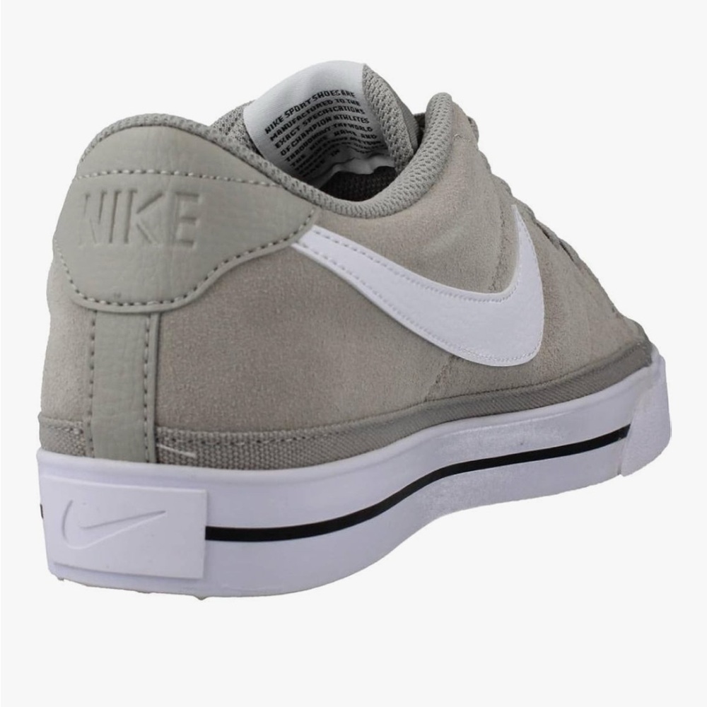 Nike Men's Suede Gray and White Sneakers